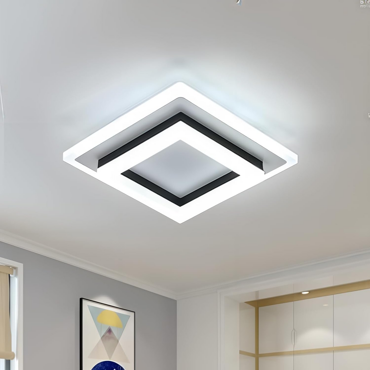 Moderne LED Plafondlamp Vierkant - 24W Instelbaar Lichtkleur