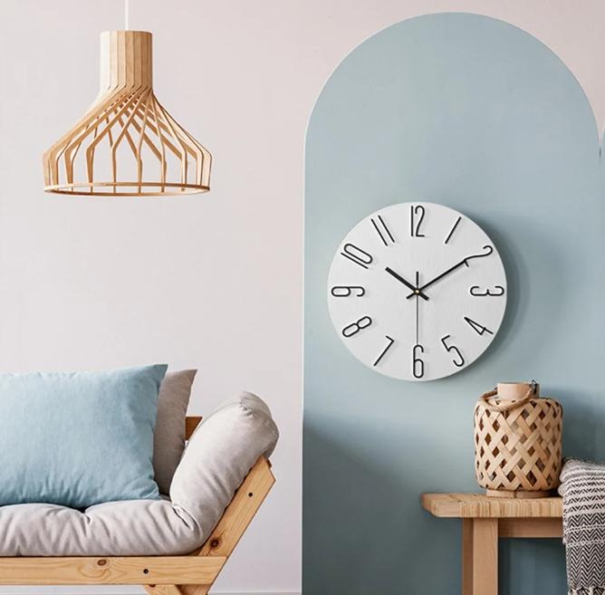 Moderne Wandklok Minimalistisch Kwarts Woonkamer 30 cm