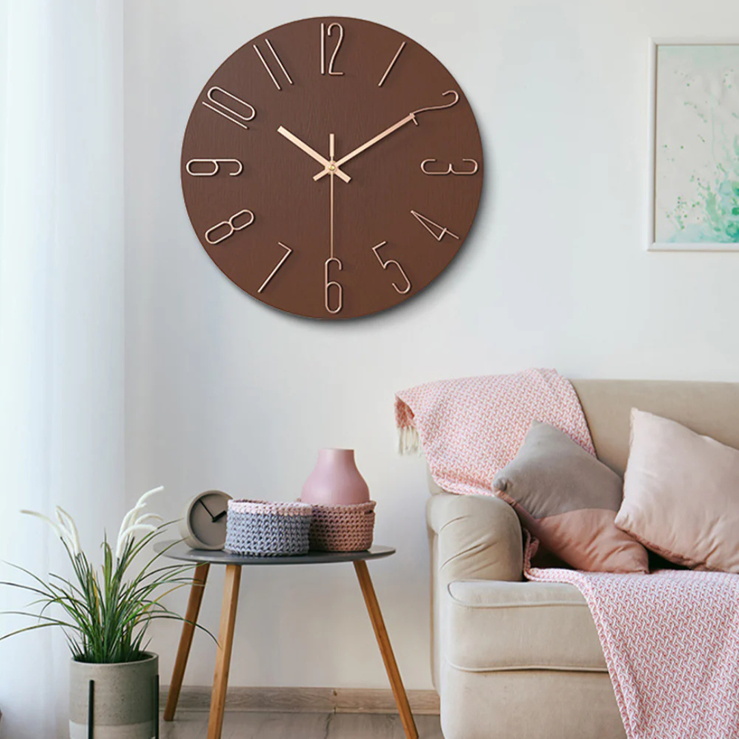 Moderne Wandklok Minimalistisch Kwarts Woonkamer 30 cm
