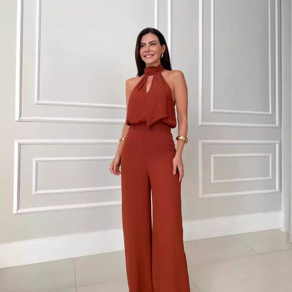 Selena - Chic Halter Jumpsuit