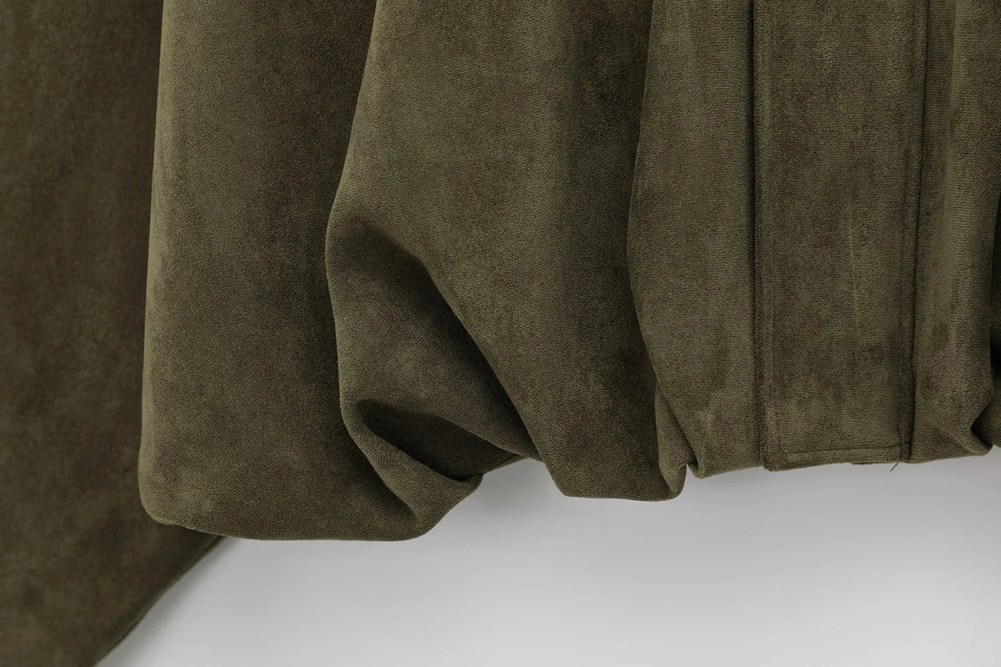 Dames Oversized Suede Jas – Beige, Lichtgewicht Herfstjack voor Casual en Avondkleding