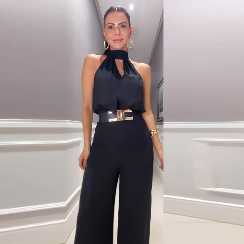 Selena - Chic Halter Jumpsuit