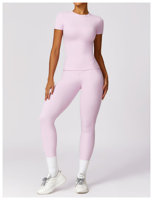 Gabriella - 2-Delig Shaping Gym Set met Korte Mouwen