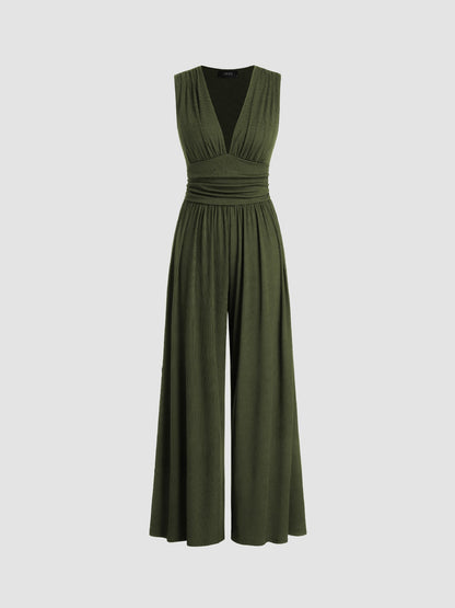Dames Getailleerde Jumpsuit – Zonder Mouwen, Geschikt voor Casual en Zomer Gebruik