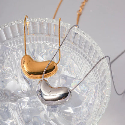 Dames Hartjes Ketting Verguld – RVS met Hanger