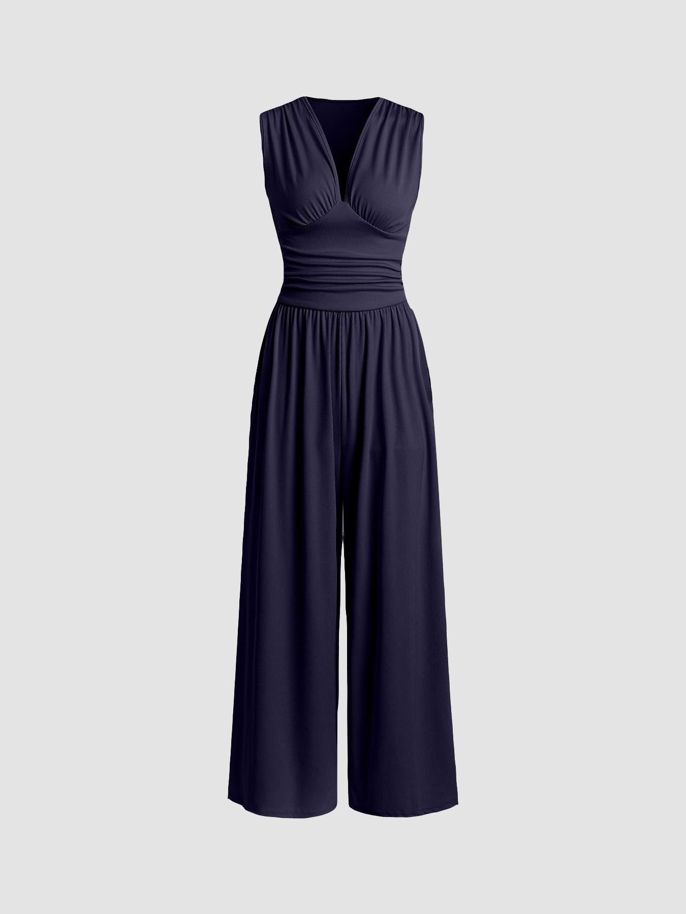 Dames Getailleerde Jumpsuit – Zonder Mouwen, Geschikt voor Casual en Zomer Gebruik