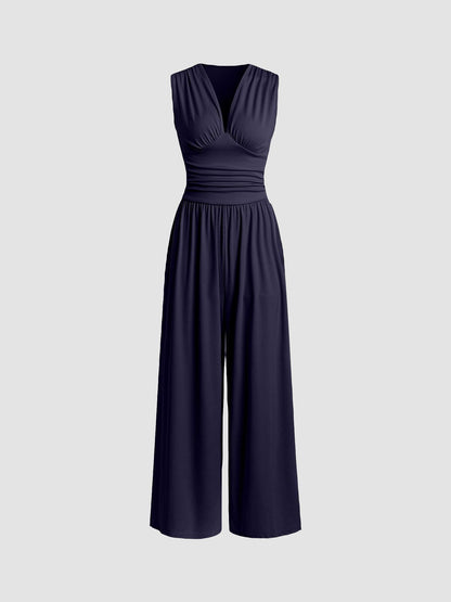 Dames Getailleerde Jumpsuit – Zonder Mouwen, Geschikt voor Casual en Zomer Gebruik