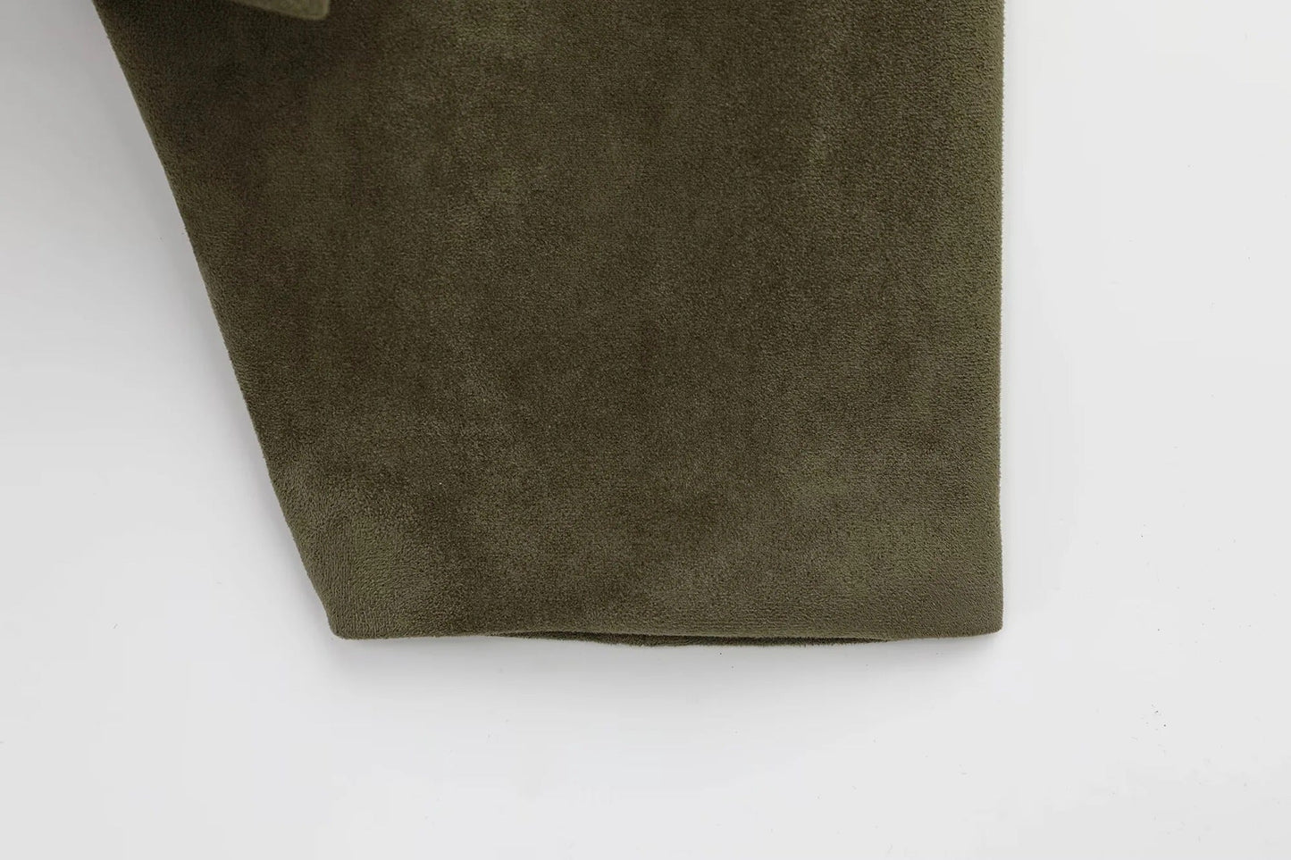 Dames Oversized Suede Jas – Beige, Lichtgewicht Herfstjack voor Casual en Avondkleding