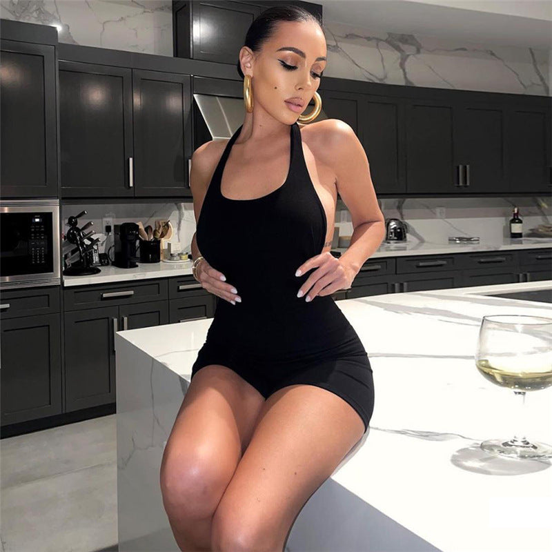 Valentina - Sexy Halternek Jumpsuit