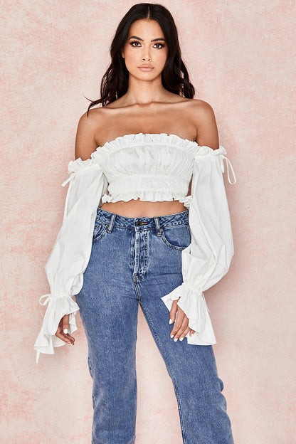 Helivienne - Witte Off-Shoulder Top