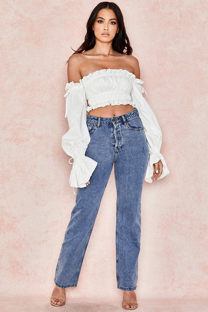 Helivienne - Witte Off-Shoulder Top