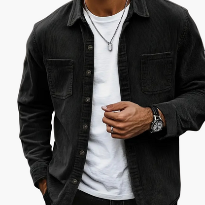 Heren Ribfluwelen Jack - Casual Jas met Borstzakken