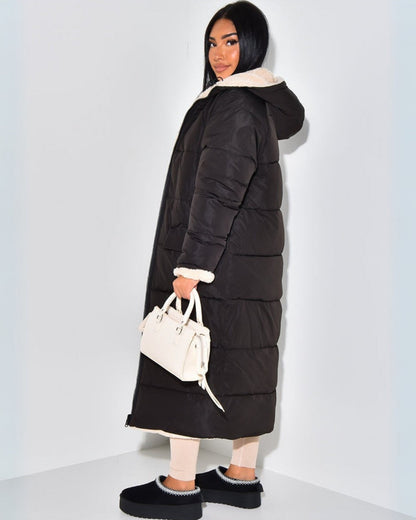 Dames Omkeerbare Winterjas – Dubbelzijdig Design, Comfortabel voor Koude Dagen