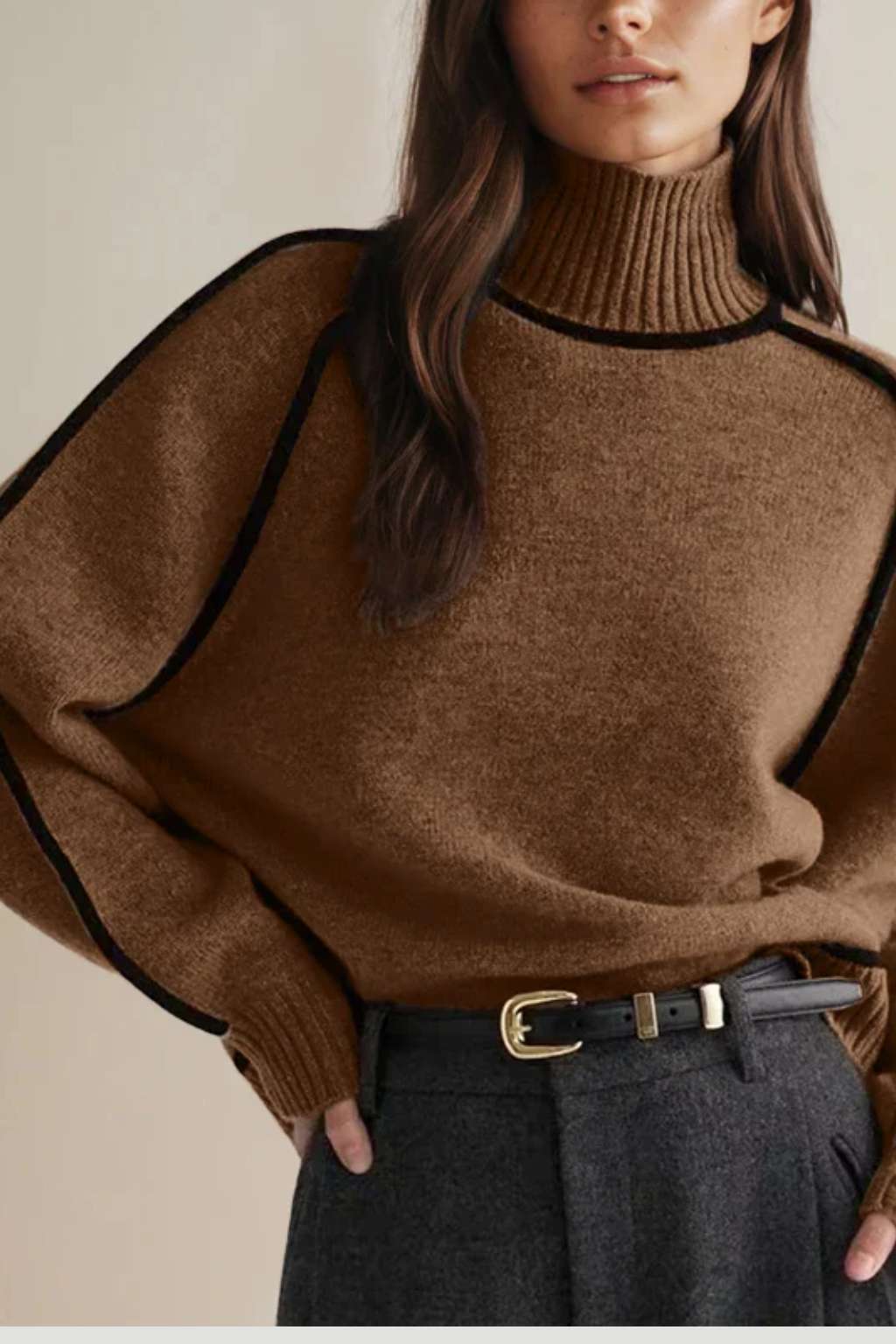 Isabelle™ - Half Turtleneck Knitted Sweater