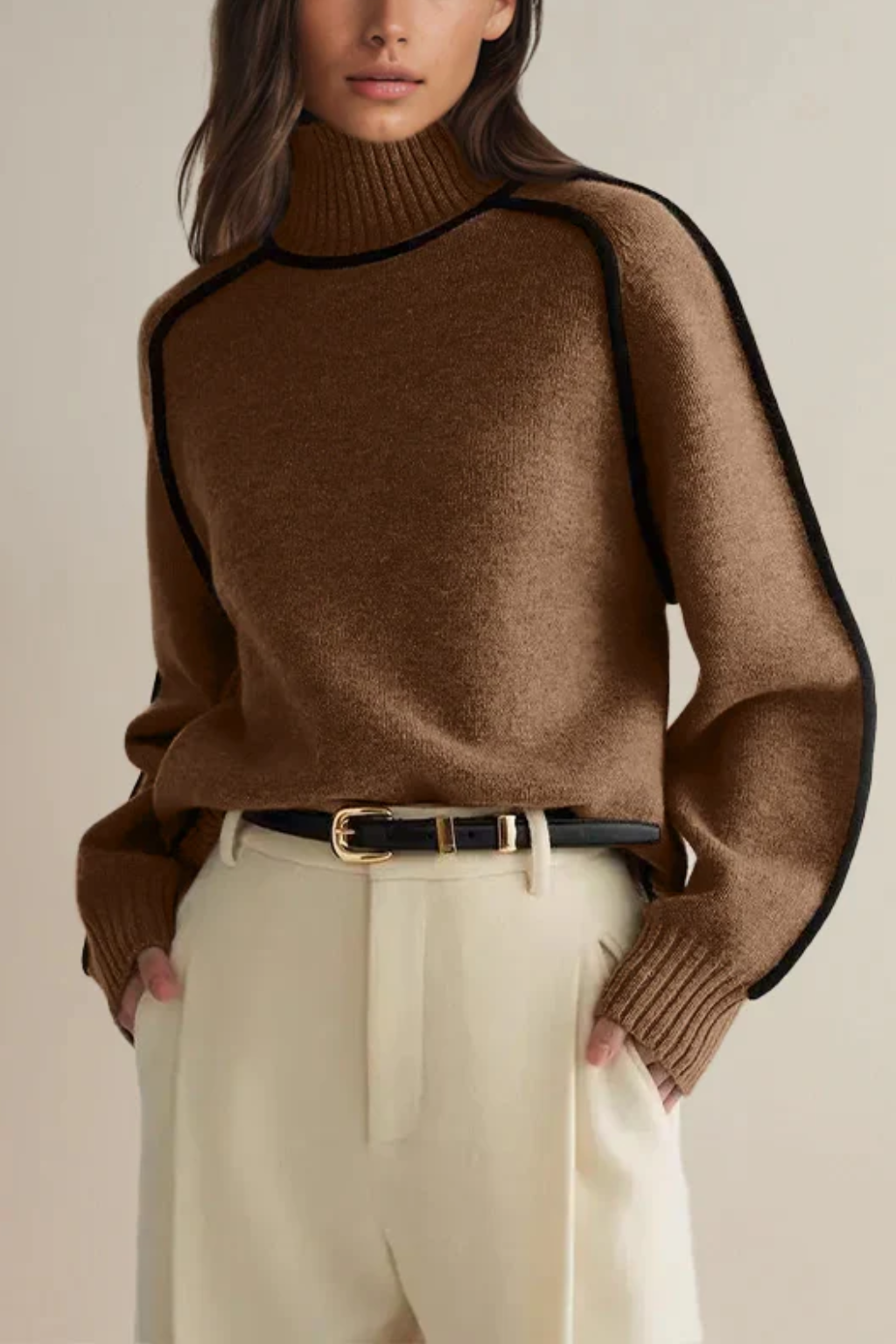 Isabelle™ - Half Turtleneck Knitted Sweater