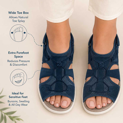 Dames Orthopedische Sandalen Verstelbaar met Voetboogsteun