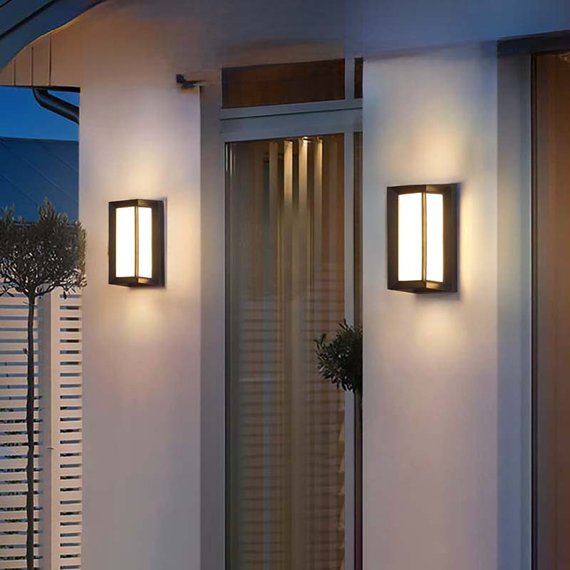 Buitenwandlamp met Bewegingssensor – Zwart, Waterdichte LED Tuinverlichting