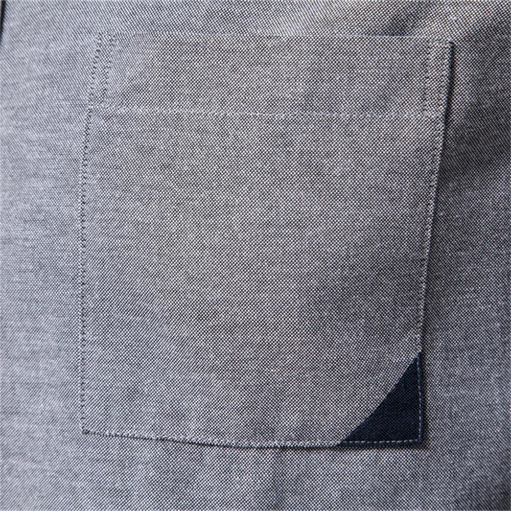 Heren Slim Fit Overhemd – Met Button-Down Kraag en Borstzak, Geschikt voor Werk en Dagelijks Gebruik