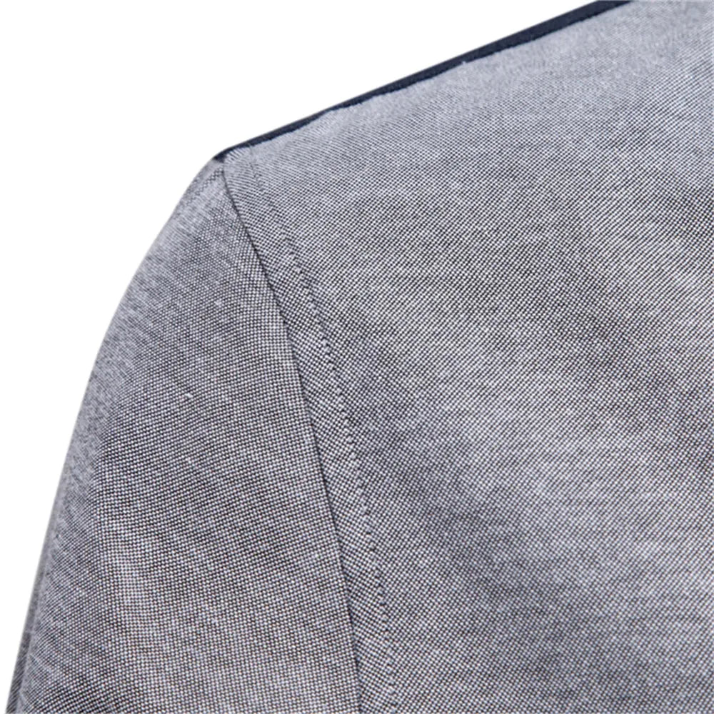 Heren Slim Fit Overhemd – Met Button-Down Kraag en Borstzak, Geschikt voor Werk en Dagelijks Gebruik