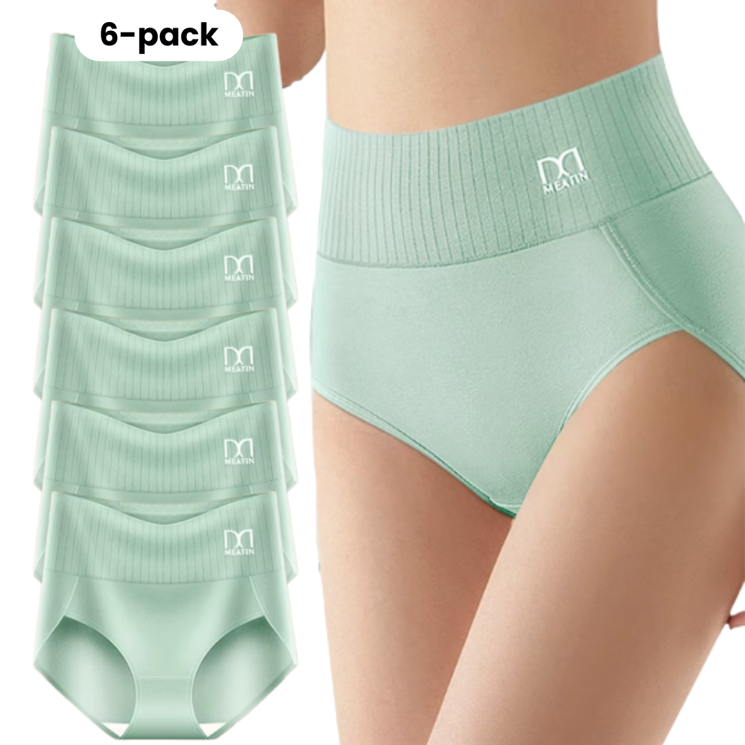 Corrigerend Zweet Afvoerend Dames Ondergoed Met Stretch - 6 PACK – Lichtgroen