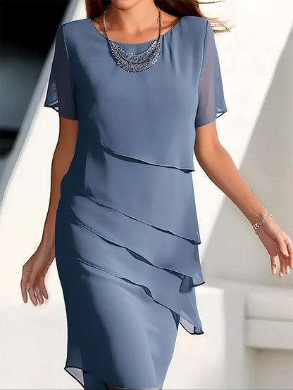 Lieve - Elegante Chiffon Jurk voor Comfortabele Stijl