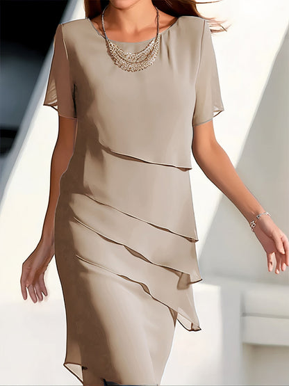 Lieve - Elegante Chiffon Jurk voor Comfortabele Stijl