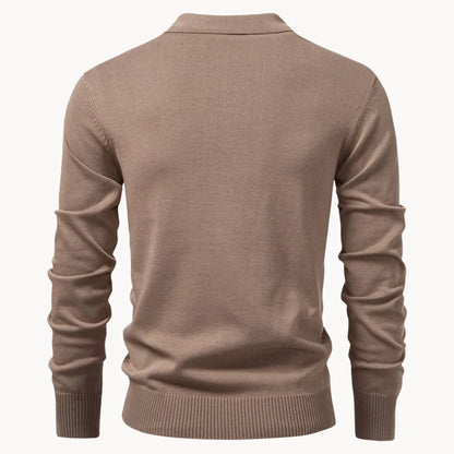 Heren Slim Fit Polo – Met Korte Rits, Geschikt voor Casual en Dagelijks Gebruik