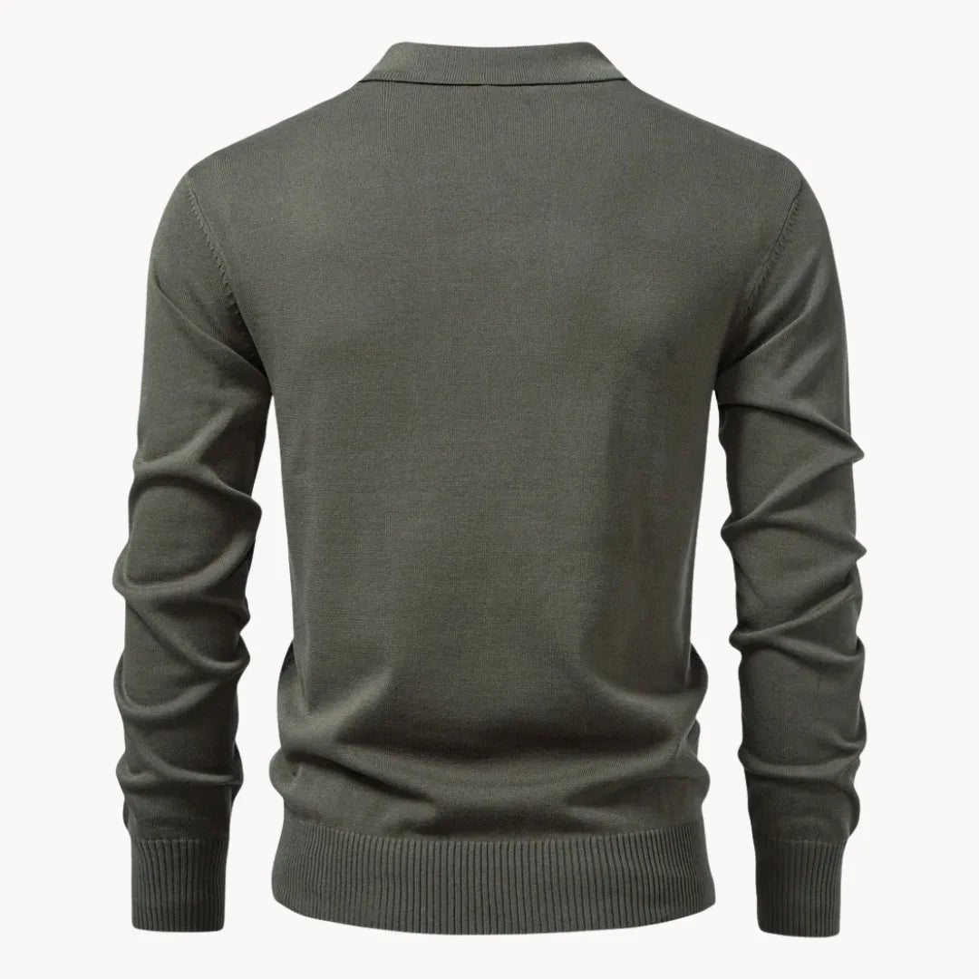 Heren Slim Fit Polo – Met Korte Rits, Geschikt voor Casual en Dagelijks Gebruik
