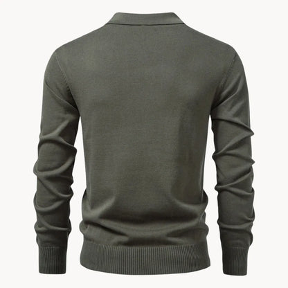 Heren Slim Fit Polo – Met Korte Rits, Geschikt voor Casual en Dagelijks Gebruik
