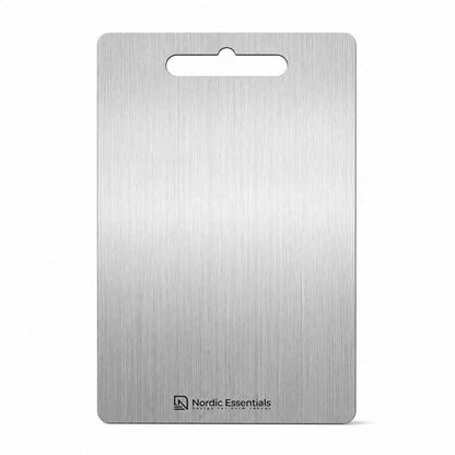 Cutting boards: Stainless steel chopping board, double-sided, anti-bacterial, knife-safe, Nordic Essentials.