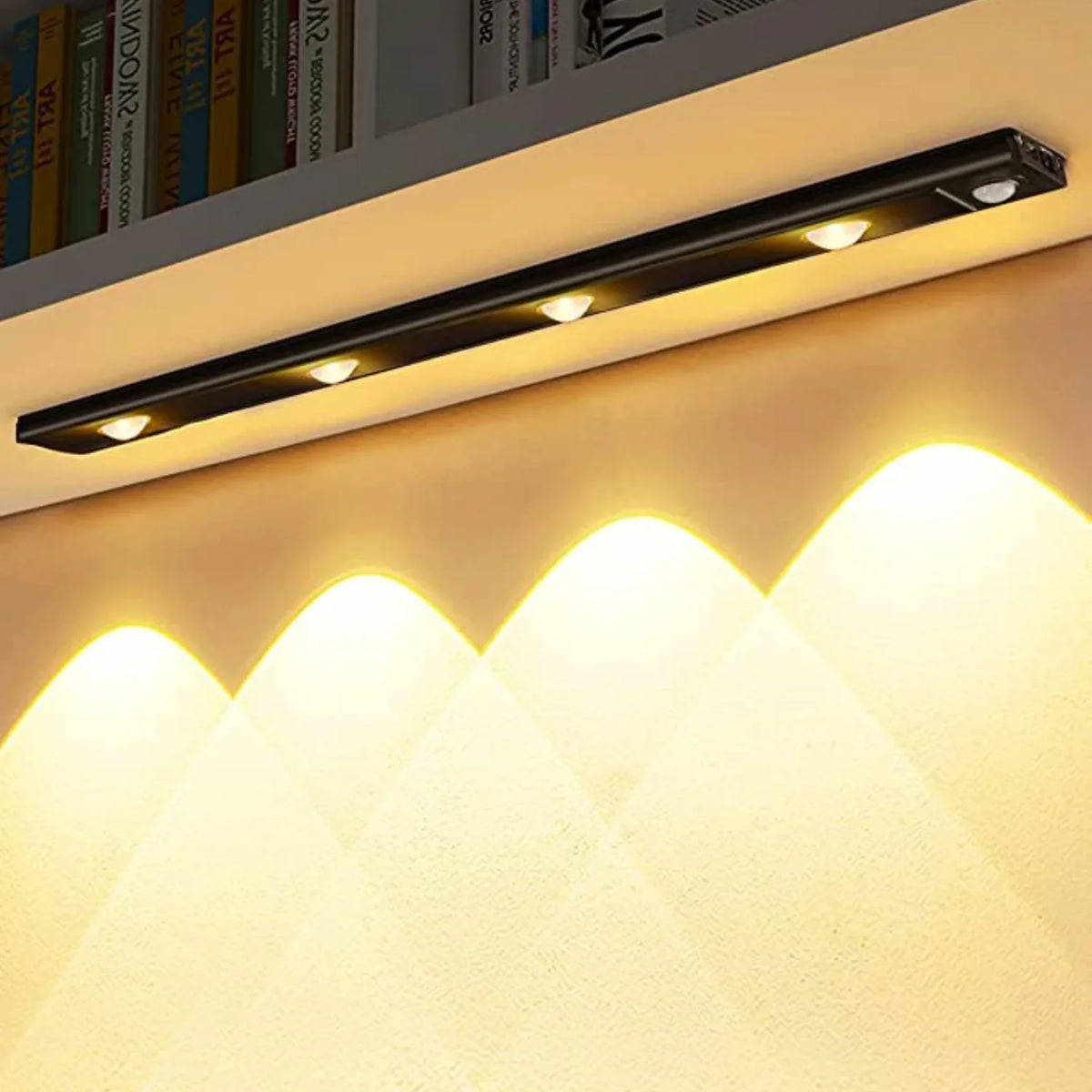 LED Lichtbalk Oplaadbaar met Bewegingssensor – Draadloos Aluminium