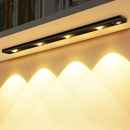 LED Lichtbalk Oplaadbaar met Bewegingssensor – Draadloos Aluminium