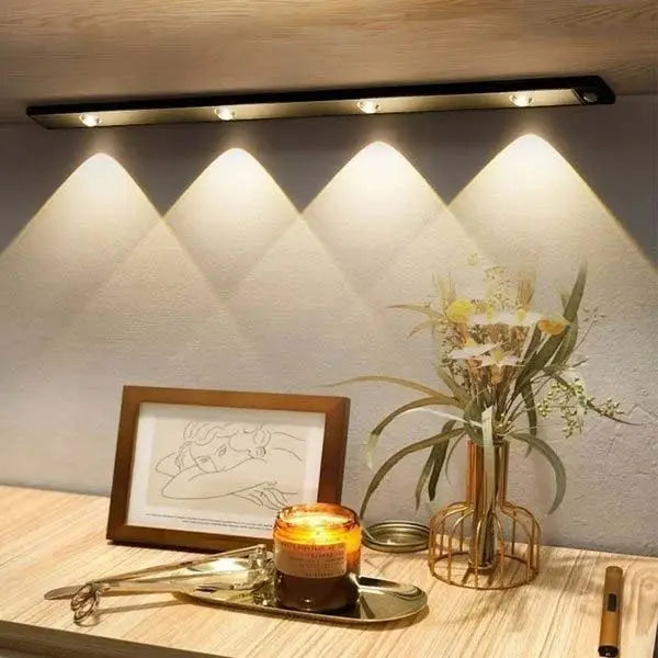 LED Lichtbalk Oplaadbaar met Bewegingssensor – Draadloos Aluminium
