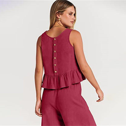 Giuliana - Tweedelig Set Met Mouwloos Topje Voor Zomer
