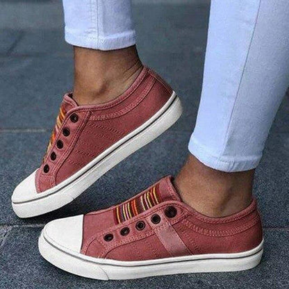 Dames Sneakers – Casual, Geschikt voor Dagelijks Gebruik, Met Veters