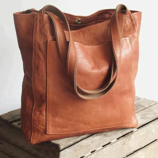 Luna - Trendy Leren Schoudertas