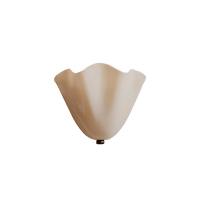 Retro Colored Glass Wall Light with Shell Design – 28cm 0