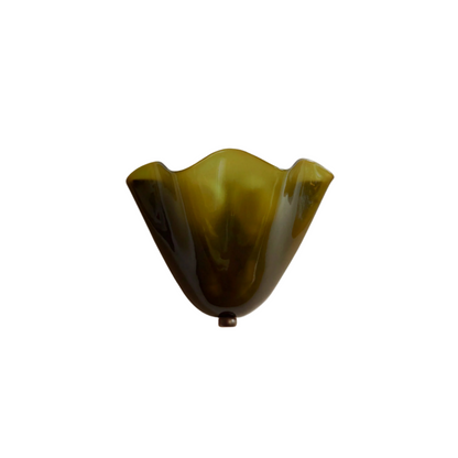 Retro Colored Glass Wall Light with Shell Design – 28cm 1