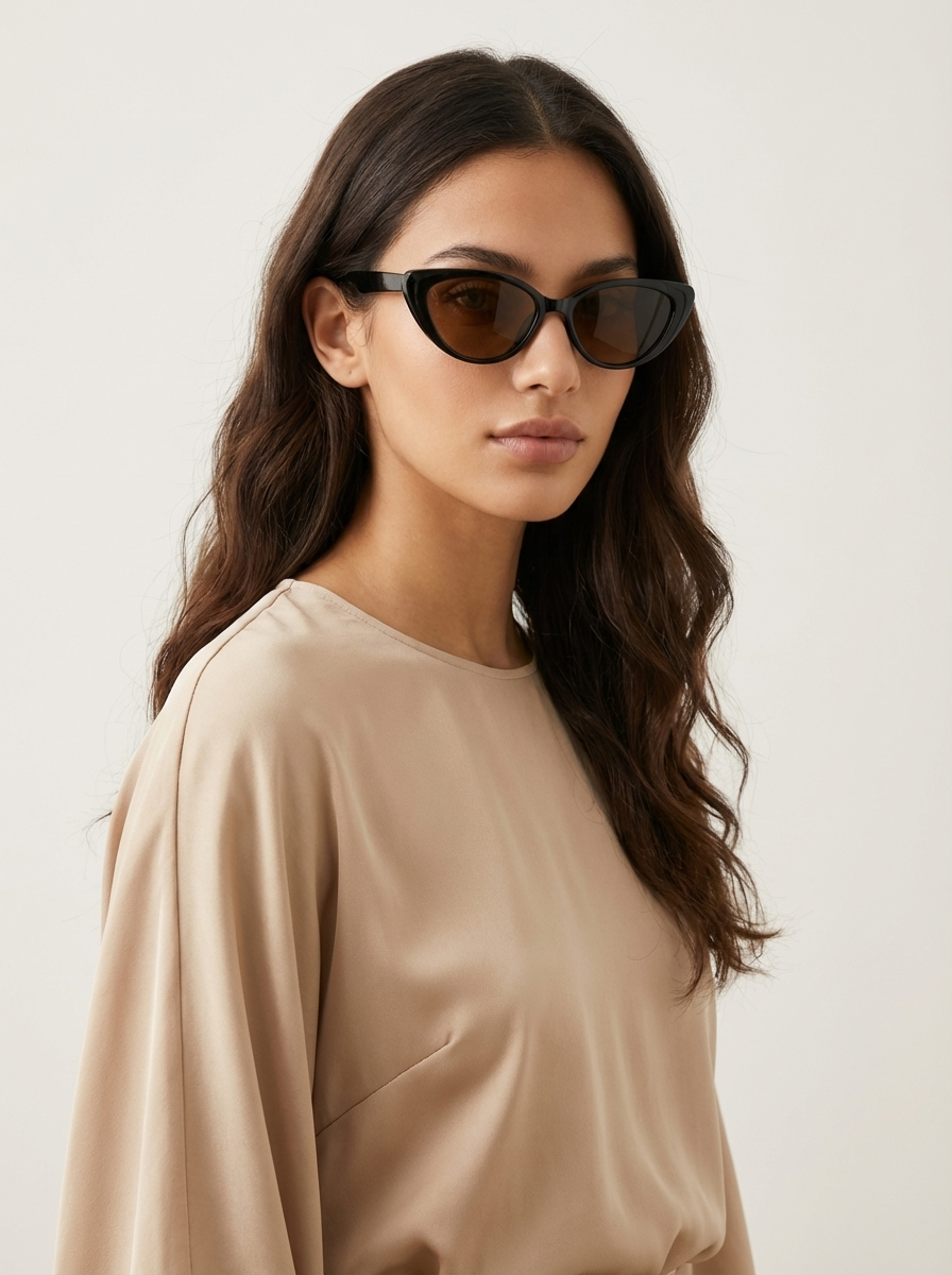 Dames Cat Eye Zonnebril – Retro Stijl, Geschikt voor Zomer en Dagelijks Gebruik