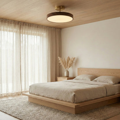 round japanese minimalist ceiling light