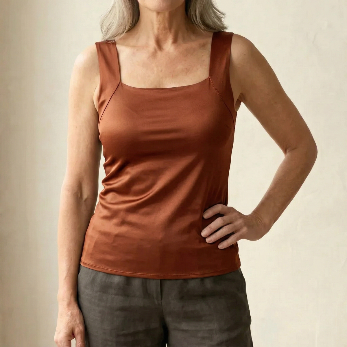 Dames Tanktop met Ingebouwde Bra - Zacht en Comfortabel Basic