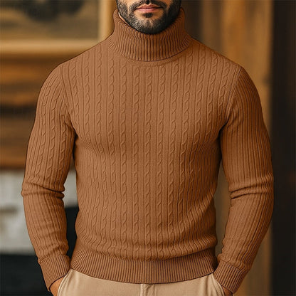 Rupert | Cable Knit Turtleneck Sweater 12