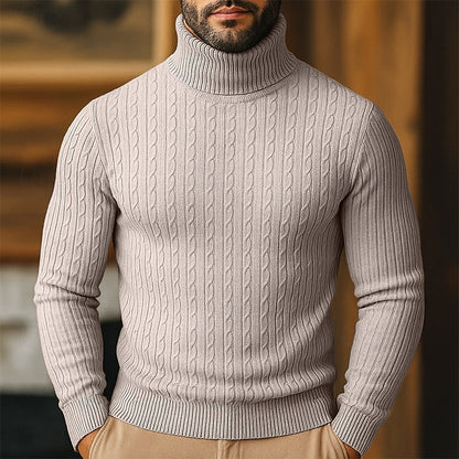 Rupert | Cable Knit Turtleneck Sweater 13