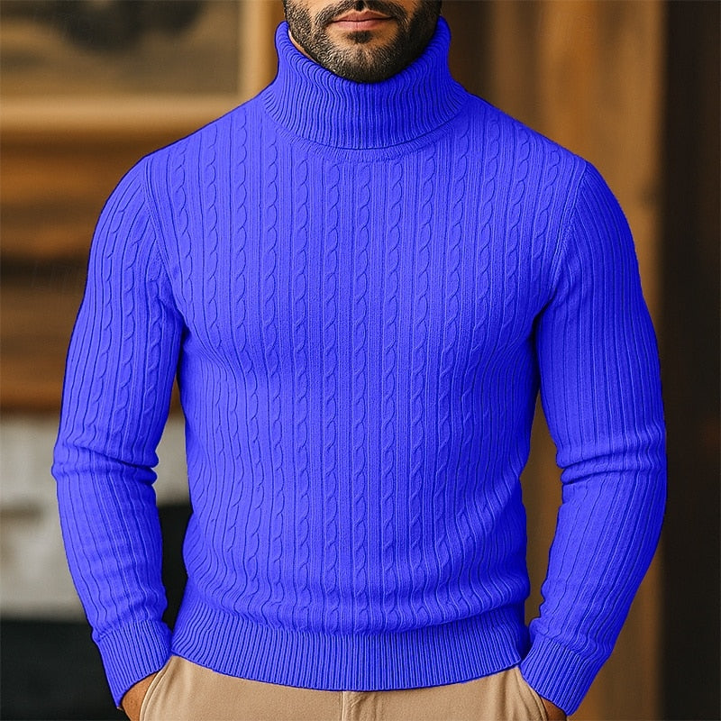 Rupert | Cable Knit Turtleneck Sweater 2