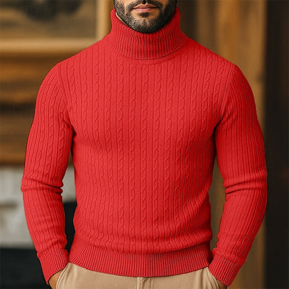 Rupert | Cable Knit Turtleneck Sweater 4