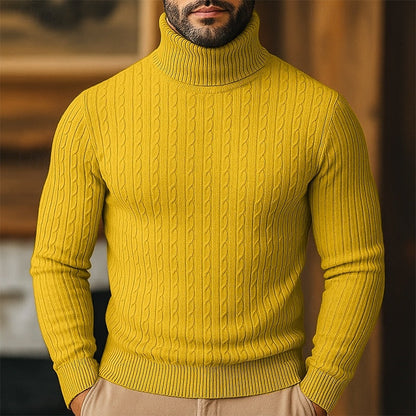 Rupert | Cable Knit Turtleneck Sweater 5