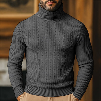 Rupert | Cable Knit Turtleneck Sweater 6