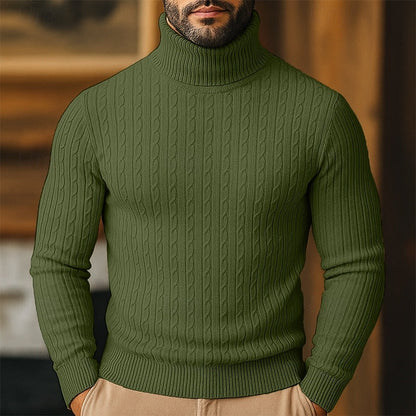 Rupert | Cable Knit Turtleneck Sweater 8