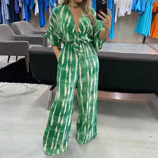 Helena - V-Hals Jumpsuit