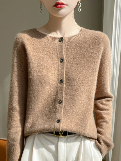 Dames Vest Fijngebreid - Zachte Katoenen Cardigan voor Laagjes